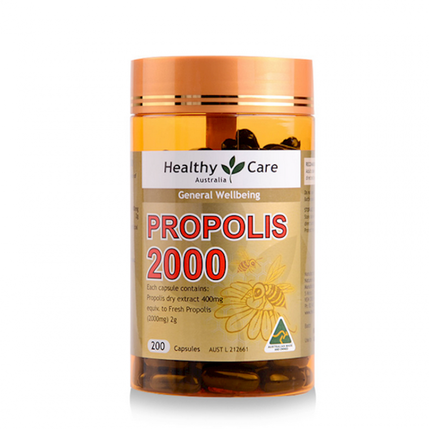 healthy care propolis 2000mg 200caps 黑蜂胶2000mg 200粒